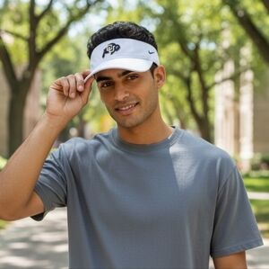 Nike Dri-FIT Colorado Buffaloes CU Visor White Adjustable Golf Hat